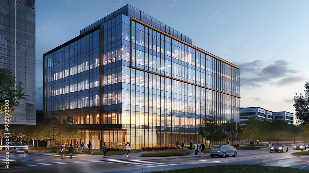 Contemporary Exterior Building Modern office 