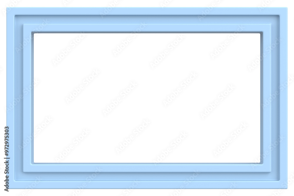 Picture frame. Landscape frame. 3D illustration. Picture frame. Landscape frame. 3D illustration.