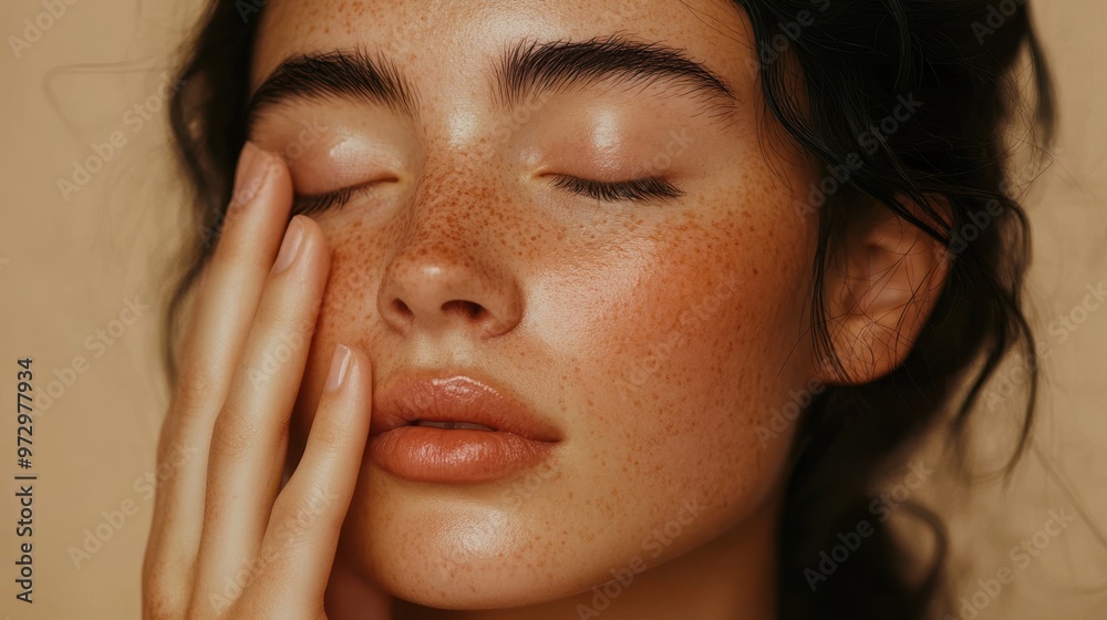 The Woman with Freckles Close-up The Woman with Freckles Close-up