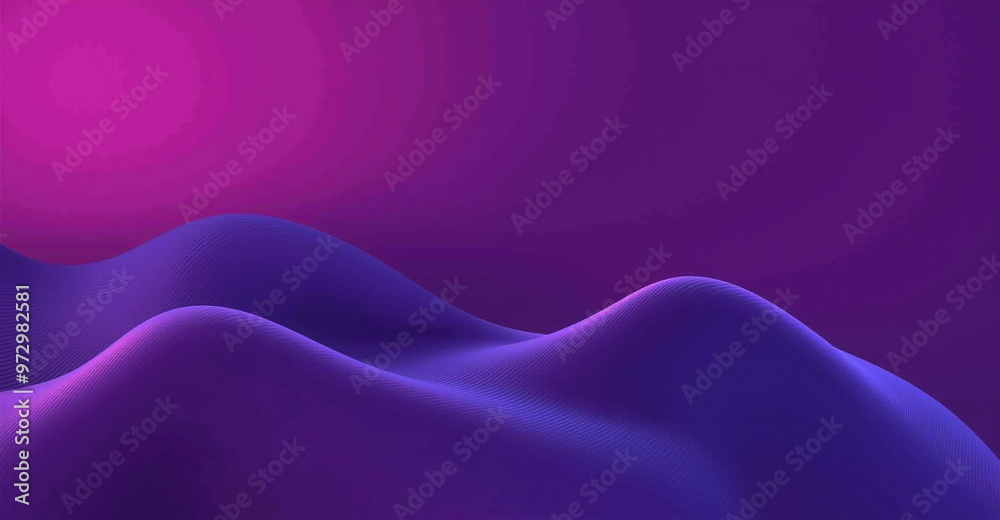 Obraz premium Generative AI A minimalist and simple wallpaper with cool wave lines and calming colors, Simply minimalist modern background, cool abstract wave lines neon color background, cool minimalism background