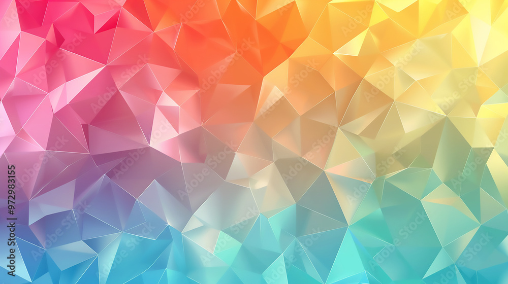 Obraz premium Abstract Geometric Colorful Background, Abstract Geometric Colorful Wallpaper, Generative