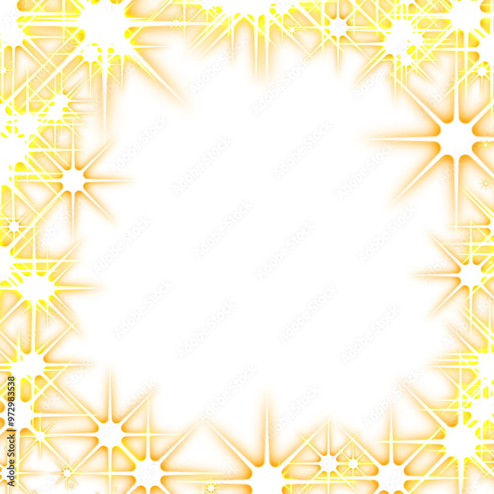 Golden Star Light Frame For Decoration Celestial Star Frame Golden Star Light Frame For Decoration Celestial Star Frame