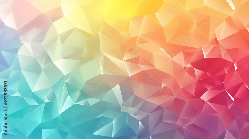 Obraz premium Abstract Geometric Colorful Background, Abstract Geometric Colorful Wallpaper, Generative