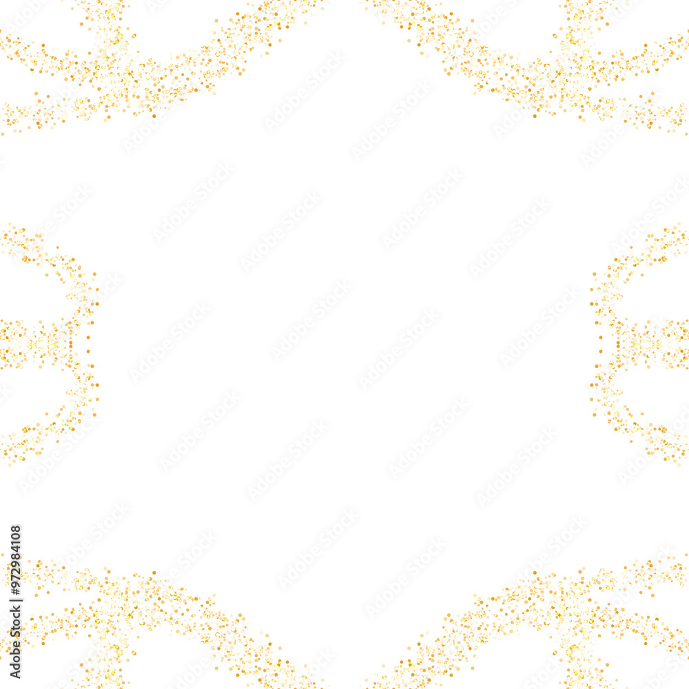 Golden Glitter Frame For Decoration Golden Glitter Decorative Frame Golden Glitter Frame For Decoration Golden Glitter Decorative Frame