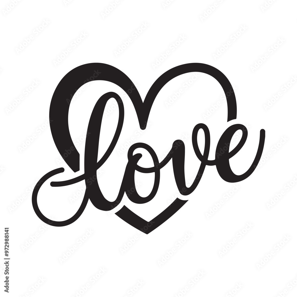 vector of black silhouette of love with fully editable vector of black silhouette of love with fully editable