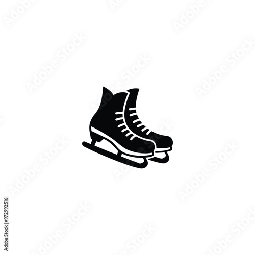 ice skates  shoes isolated on white background