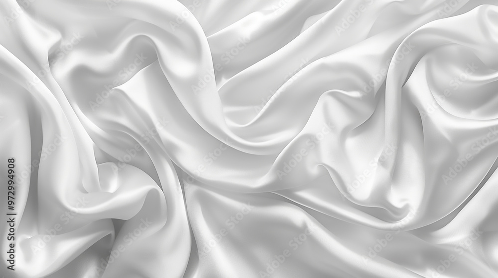 Luxurious satin silk fabric background with elegant ivory color drapery and wavy fold Luxurious satin silk fabric background with elegant ivory color drapery and wavy fold