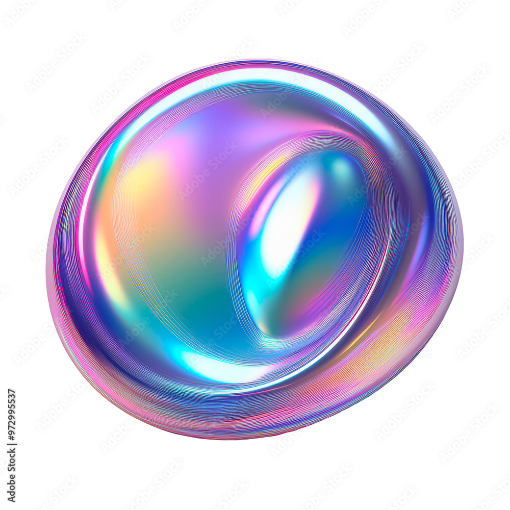 Holographic glossy shape cut out design element Holographic glossy shape cut out design element