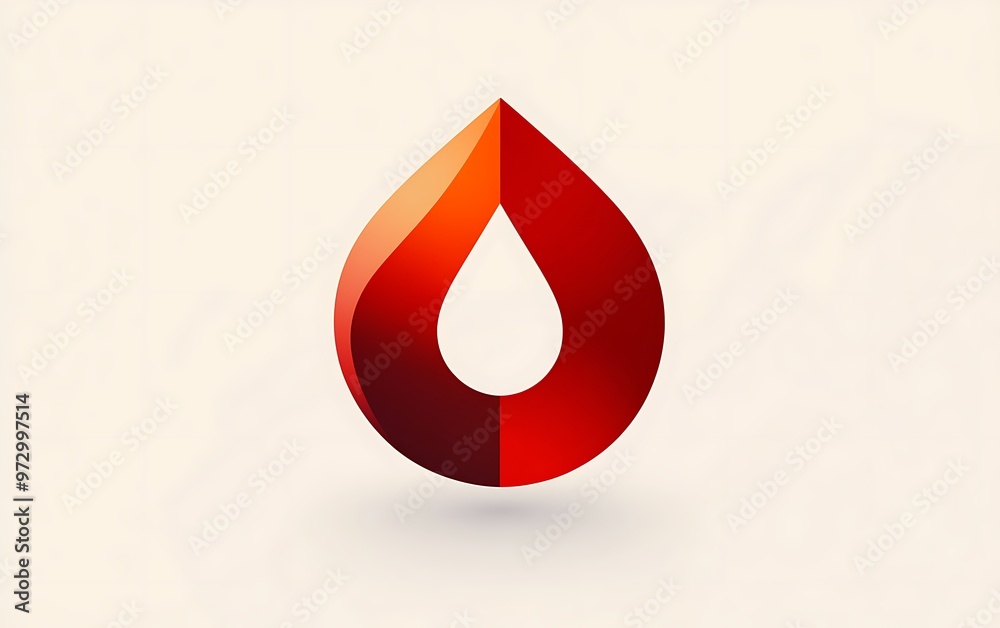 Fototapeta premium Unity in Health - Blood Types A, B, AB, O Flat Vector Logo Circle Symbol