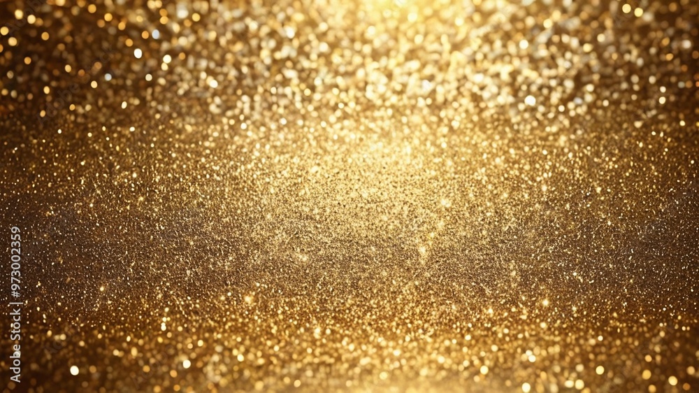 Abstract golden glitter background with bokeh effect. Abstract golden glitter background with bokeh effect.
