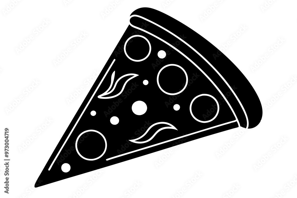Pizza slice flat icon vector, Pizza silhouette
Pizza slice flat icon vector, Pizza silhouette