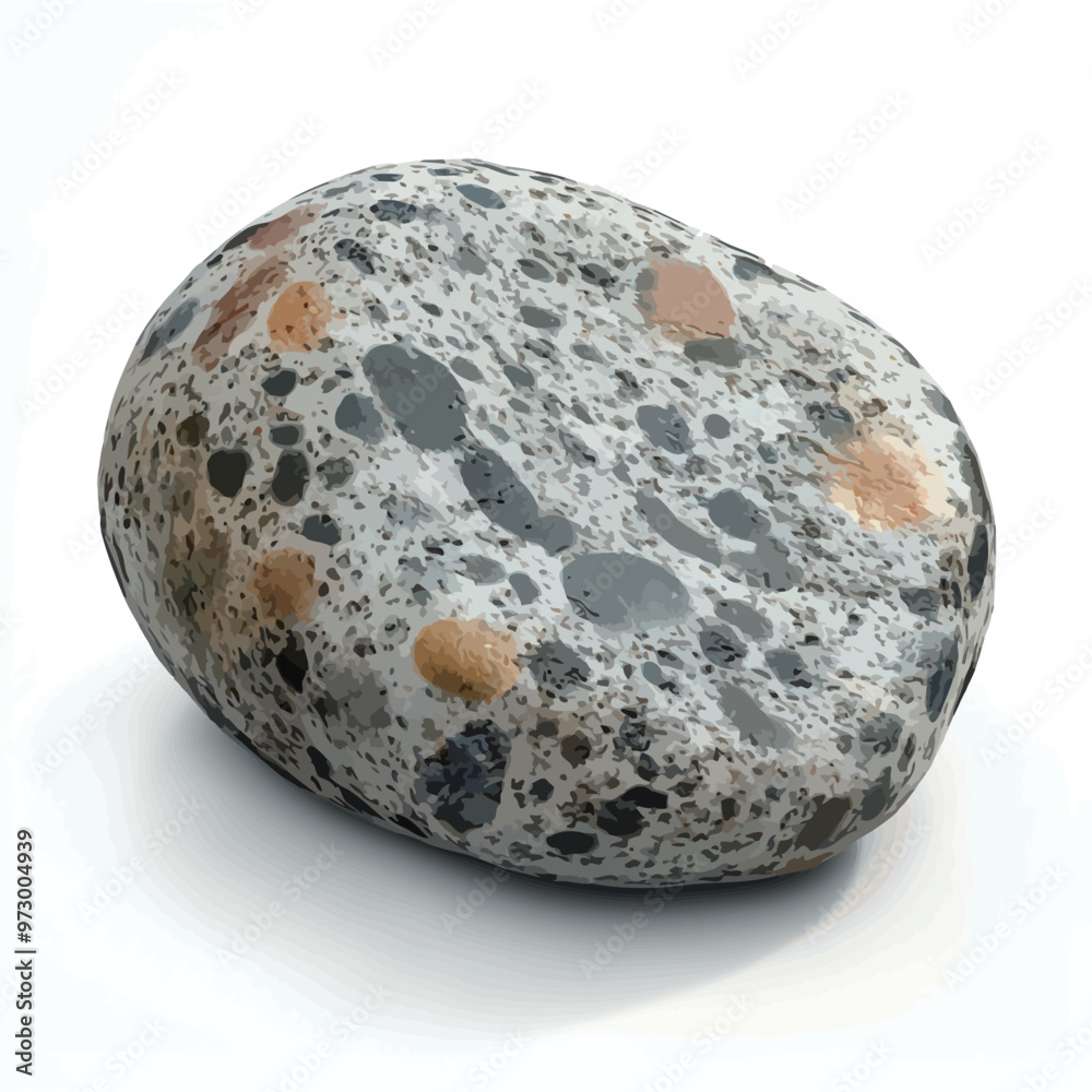 3d render of stone isolated on white background with clipping path. 3d render of stone isolated on white background with clipping path.