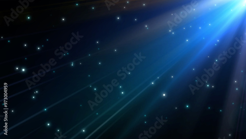 Fotografie Light god rays, lens flare style vintage overlay shine spotlight effect