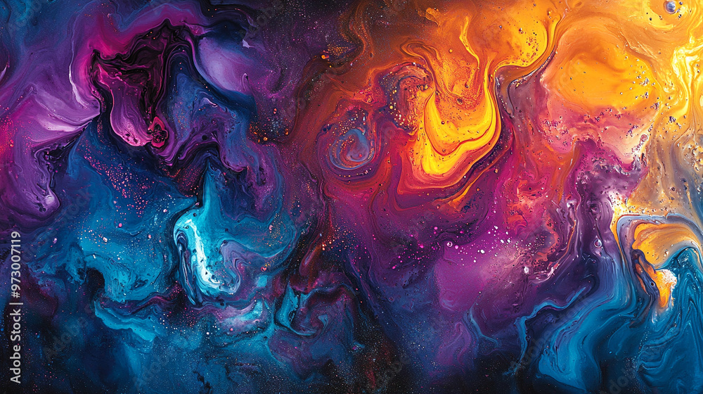 Fototapeta premium Abstract background made in colorful style