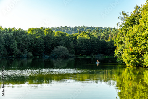 Kurzer Zwischenstop am wunderschönen Fischbacher Teich bei Neustadt bei Coburg in Oberfranken - Bayern - Deutschland