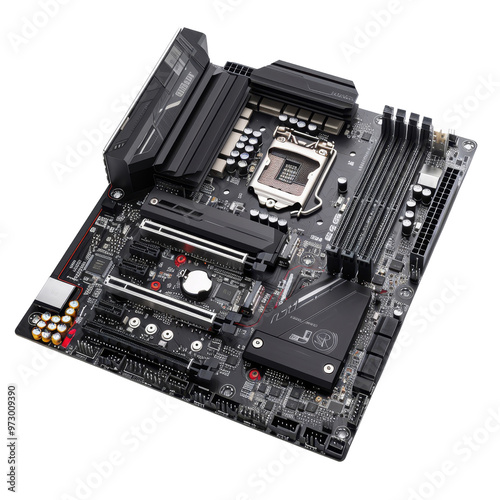 High-Performance Computer Motherboard with Multiple Expansion Slots photo