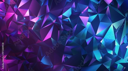 Abstract Geometric Background with Vibrant Blue and Purple Hues