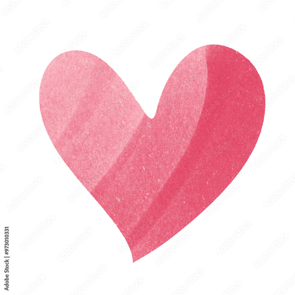 Abstract Shapes Cute Pink Heart Doodle Illustration Abstract Shapes Cute Pink Heart Doodle Illustration