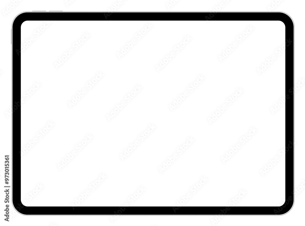 Apple iPad Pro tablet portable computer blank screen mockup template PNG illustration Apple iPad Pro tablet portable computer blank screen mockup template PNG illustration