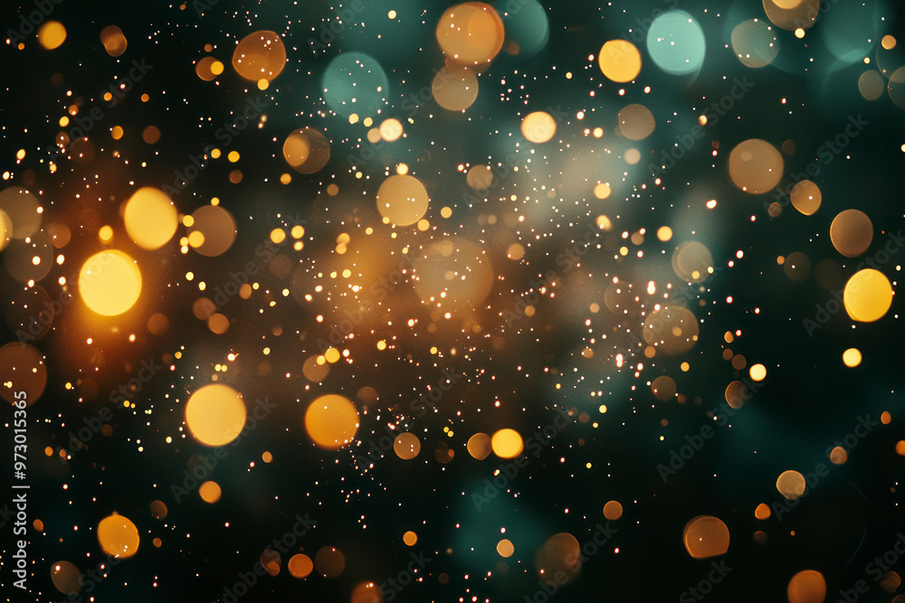 Shining fireworks with bokeh lights in night sky. glowing fireworks show. New year's eve fireworks celebration. Shining fireworks with bokeh lights in night sky. glowing fireworks show. New year's eve fireworks celebration.