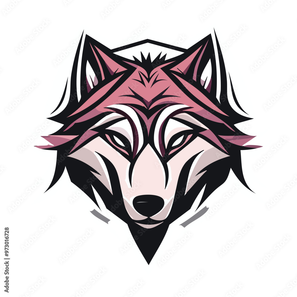 Obraz premium wolf head vector