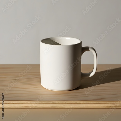 Plain White Cup for Branding and Mockup