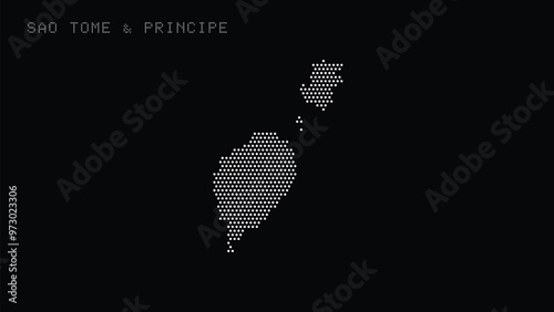 Sao Tome & Principe Vector Dot Map