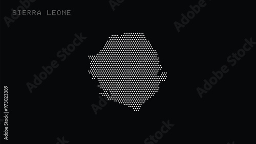  Sierra Leone Vector Dot Map