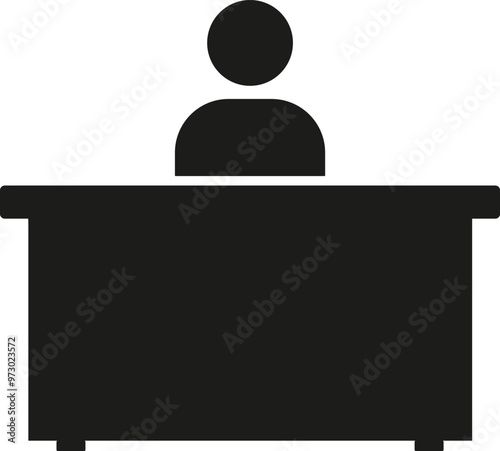 Customer support, Desk icon, Customer Desk icon, Reception desk icon, Customer service