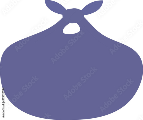 clothes sack fabric pouch poor indian people travelling bindle Refuse bin vector illustration isolated on white background