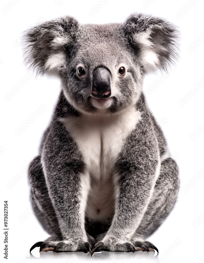 Obraz premium cute australia koala isolated on white background