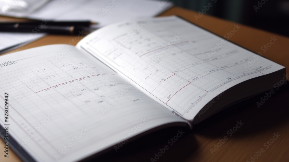 A planner open to a page with equal time blocks for work, exercise, and family A planner open to a page with equal time blocks for work, exercise, and family
