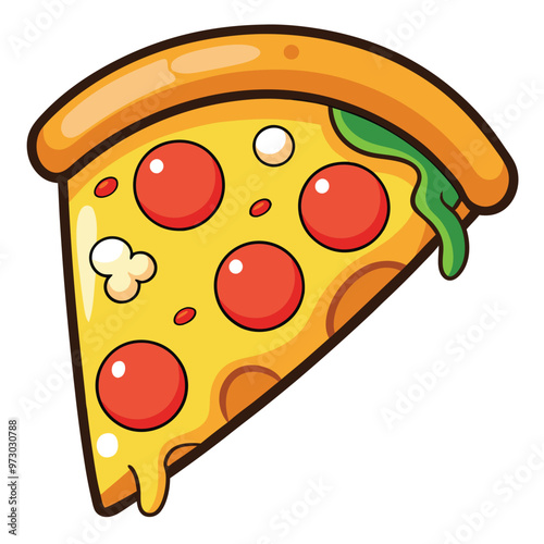 Watercolor vector of Neapolitan pizza, isolated on a white background, Neapolitan pizza vector
