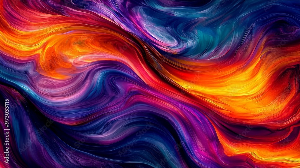 Abstract Swirling Hues Vibrant Digital Painting of Intertwined Colors, abstract art, digital painting, colorful Abstract Swirling Hues Vibrant Digital Painting of Intertwined Colors, abstract art, digital painting, colorful