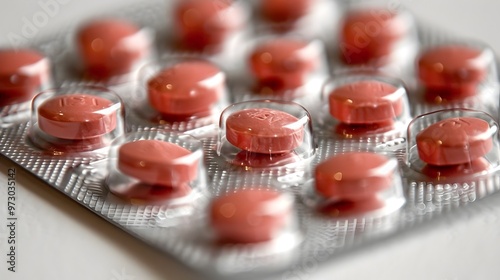 Closeup of Blister Pack of Over-the-Counter Menstrual Pain Relievers