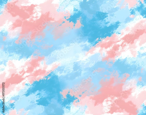 Abstract blue and pink watercolor background