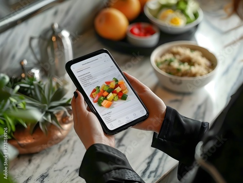 Person Tracking Nutritional Intake and Fitness Goals Using Mobile App