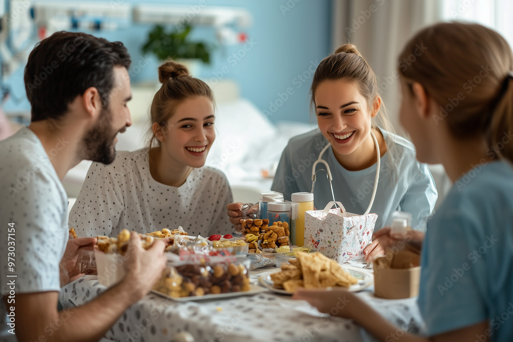 patients and doctors eat together at the same table in the hospital patients and doctors eat together at the same table in the hospital