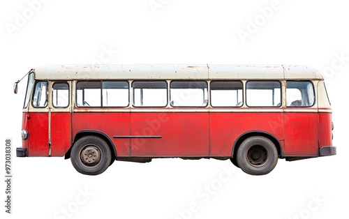 Bus isolated on white or transparent background