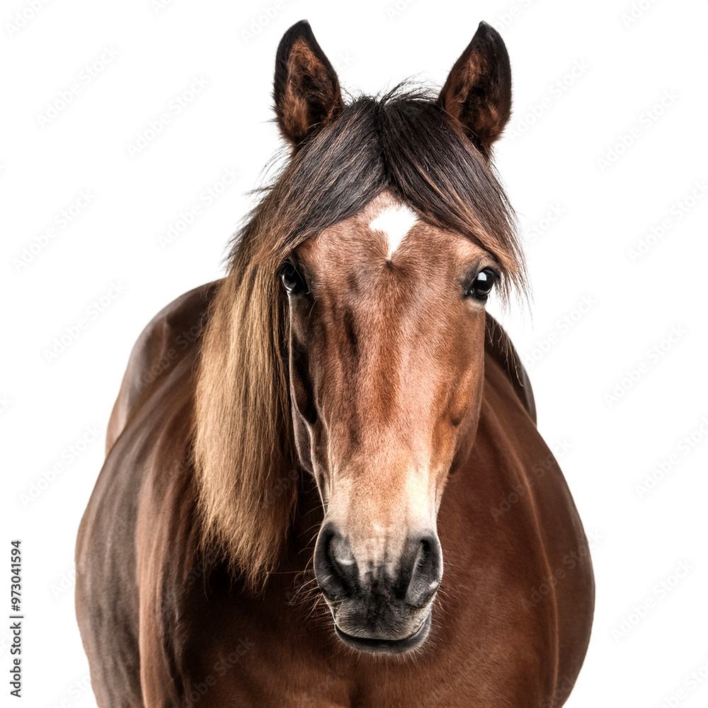 adult horse animal isolated on white background adult horse animal isolated on white background