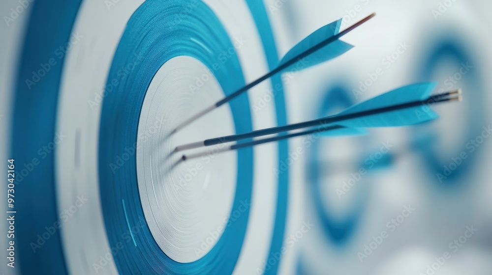 The Target With Arrow Hits The Target With Arrow Hits