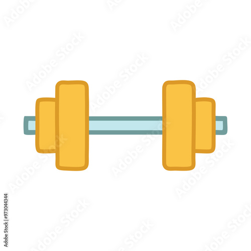 Dumbell Drawing Design Vector Illustration Clipart Eps