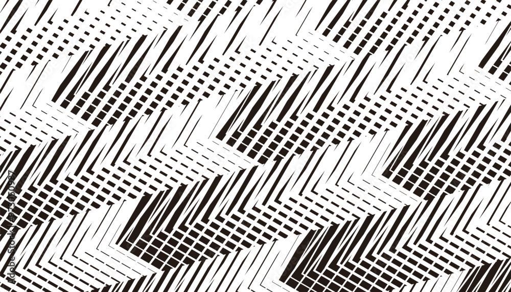 Black and white abstract geometric pattern. Sporty background for jersey design and other. Vector Format Illustration Black and white abstract geometric pattern. Sporty background for jersey design and other. Vector Format Illustration