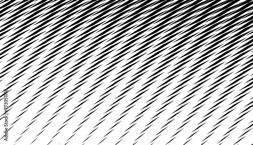 Black and white seamless transition pattern. Smooth motion effect for background and jersey design. Fully editable vector element. 