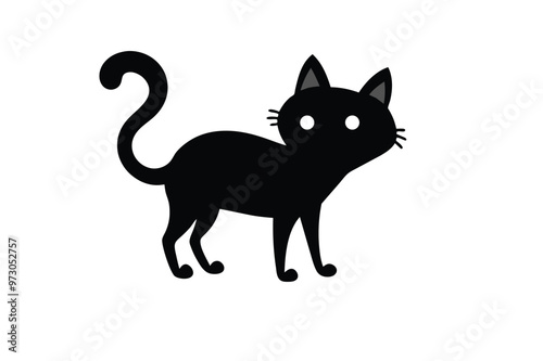 Cat Devil vector art and illustration