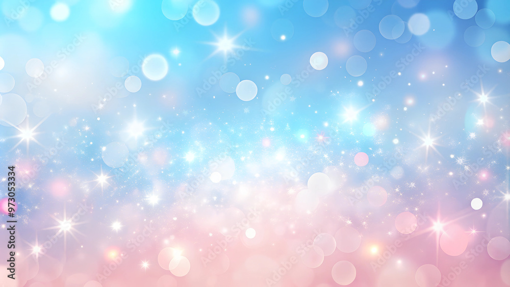 Light Pink and Blue Sparkling Bokeh Background with Soft Glowing Lights Light Pink and Blue Sparkling Bokeh Background with Soft Glowing Lights