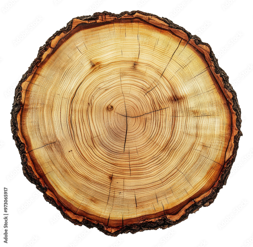 PNG Tree trunk cross-section with growth rings PNG Tree trunk cross-section with growth rings