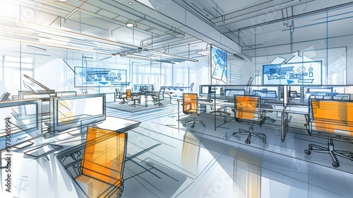 Modern Office Design Concept