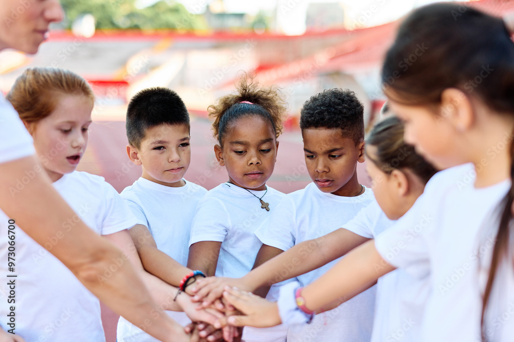 child sport athlete competition support motivation together coach teamwork holding hands success achievement celebration unity exercise kid fitness training child sport athlete competition support motivation together coach teamwork holding hands success achievement celebration unity exercise kid fitness training