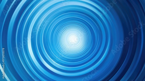 Abstract background with concentric circles in varying shades of blue, creating a hypnotic effect. -